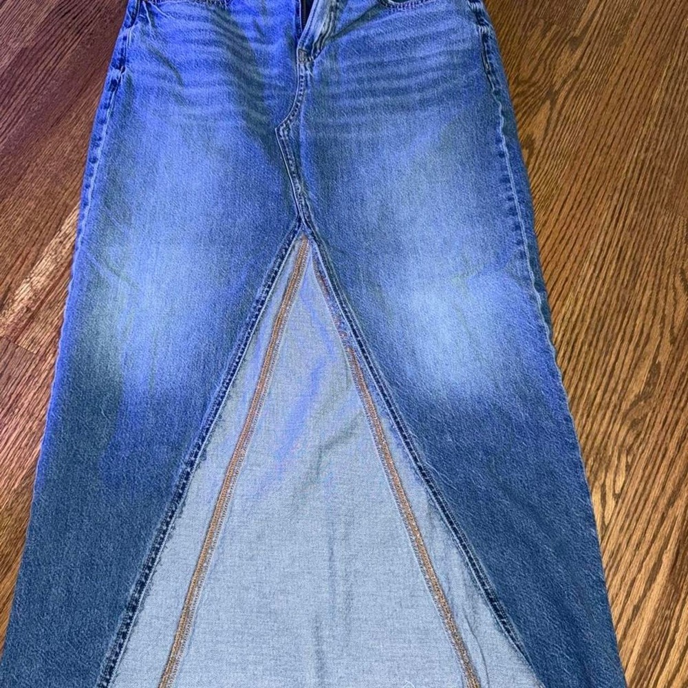 American Eagle Upcycled Denim Maxi Skirt
